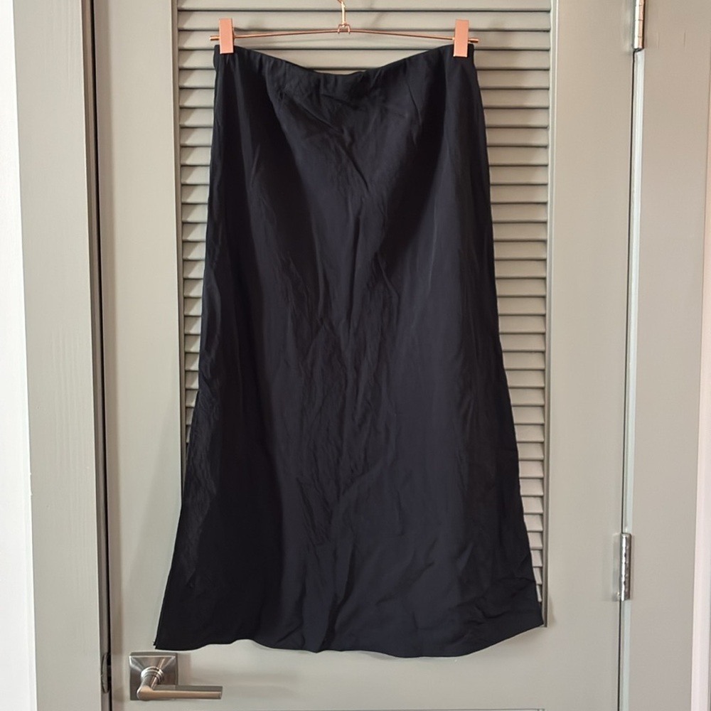 NWT Madewell Black Slip Skirt Sz 2 - Picture 4 of 6